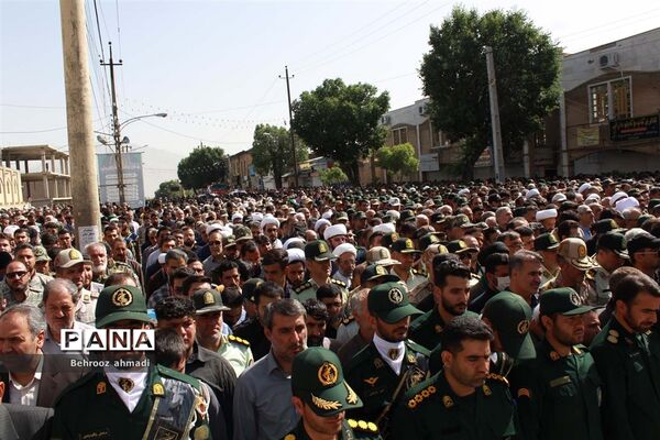 آیین تشییع شهید مدافع امنیت «سجاد امیری» در کرمانشاه