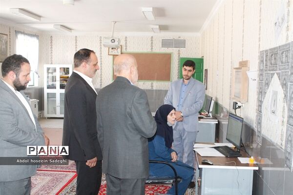 بازدید ناظر اداره‌کل آموزش و پرورش خراسان رضوی از حوزه‌های آزمون و تصحیح امتحانات نهایی 1402 شهرستان کلات