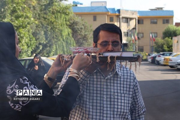 اعزام کاروان فرهنگیان شهرستان‌های تهران به مقصد مشهد مقدس جهت شرکت در رزمایش کشوری طرح «ولایت»