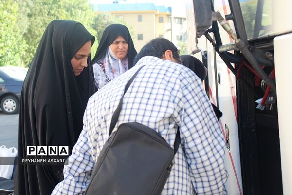 اعزام کاروان فرهنگیان شهرستان‌های تهران به مقصد مشهد مقدس جهت شرکت در رزمایش کشوری طرح «ولایت»