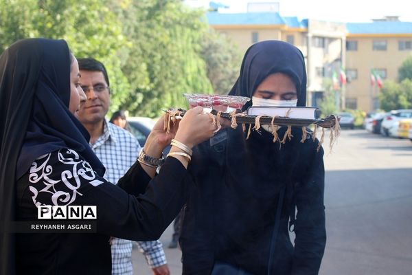 اعزام کاروان فرهنگیان شهرستان‌های تهران به مقصد مشهد مقدس جهت شرکت در رزمایش کشوری طرح «ولایت»