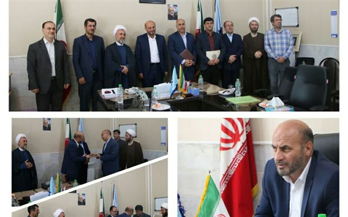 برگزاری آیین تکریم و معارفه مدیر دبیرستان استعدادهای درخشان شهید بابایی دو