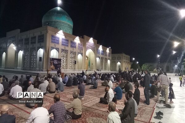 مراسم شهادت امام جواد(ع) در آرامگاه شهید‌مدرس کاشمر