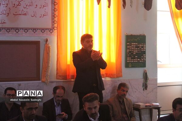 برگزای مراسم زیارت عاشورا در اداره‌کل آموزش و پرورش استان بوشهر