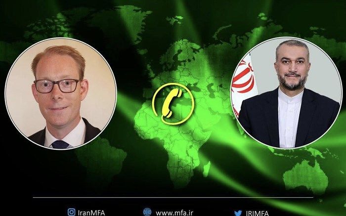 گفت‌وگوی تلفنی امیرعبداللهیان با وزیر امور خارجه سوئد