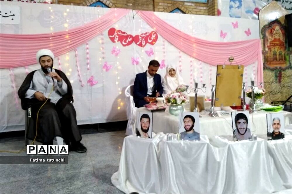 پیوند آسمانی در جوار شهدای گمنام شیراز به مناسبت سالگرد ازدواج حضرت علی(ع) وحضرت فاطمه(س)