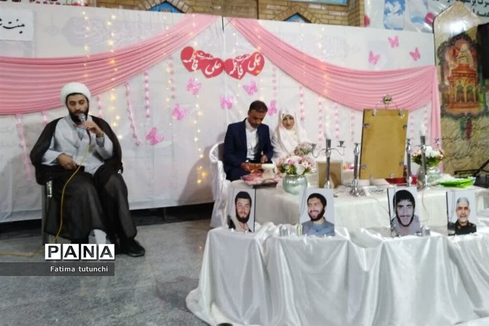 پیوند آسمانی در جوار شهدای گمنام شیراز به مناسبت سالگرد ازدواج حضرت علی(ع) وحضرت فاطمه(س)