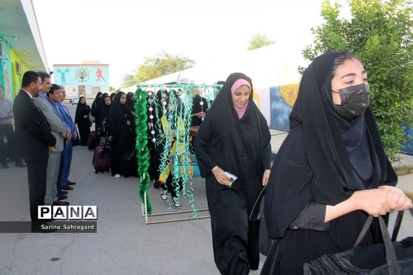 اعزام دانش‌آموزان دختر زیارت اولی  استان بوشهر به مشهد مقدس -۲