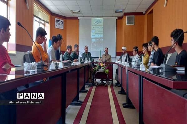 بدرقه اولین گروه جهادی هجرت ۳ بسیج دانش‌آموزی کاشمر