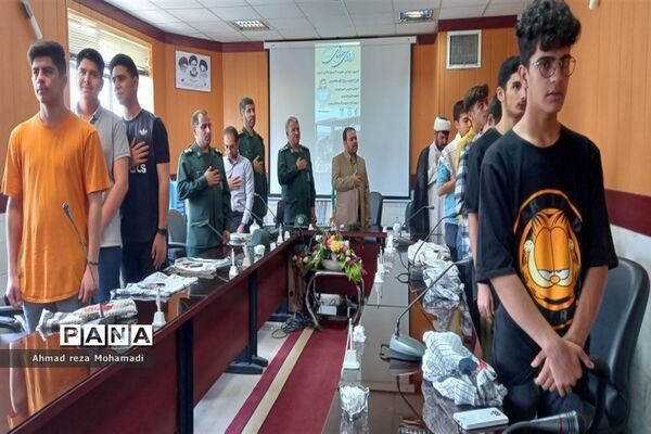 بدرقه اولین گروه جهادی هجرت ۳ بسیج دانش‌آموزی کاشمر