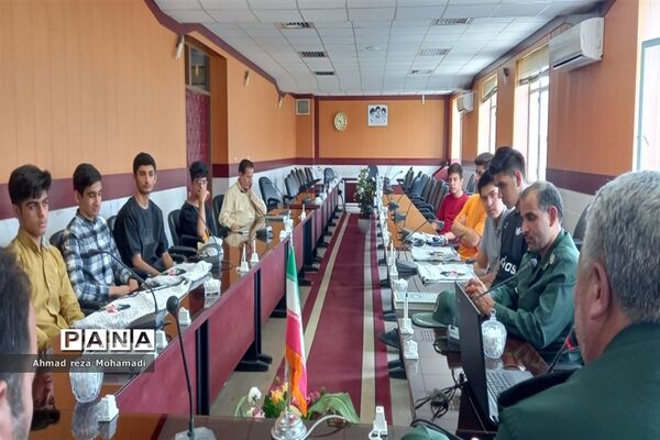 بدرقه اولین گروه جهادی هجرت ۳ بسیج دانش‌آموزی کاشمر