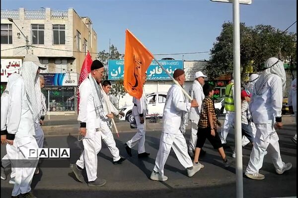 آغاز سفر بیست‌و‌دومین کاروان پیاده انصارالحسین از مشهد الرضا تا کربلای معلی