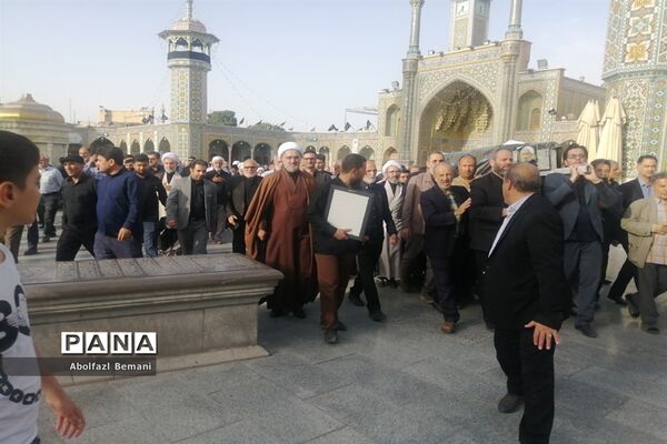 مراسم تشییع پیکر مرحوم حجت الاسلام «آشتیانی» در قم