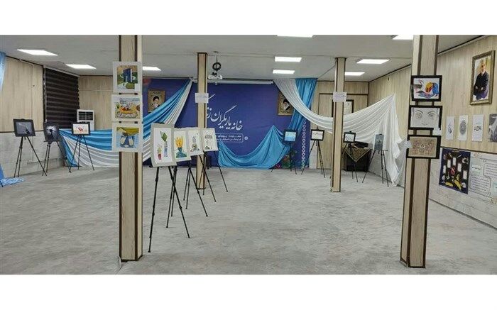 برپایی نمایشگاه آثار دانش‌آموزان با محوریت مبارزه با مواد مخدر در قم