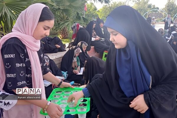 برگزاری مراسم دعای پرفیض عرفه در گلزار شهدای‌ شهرستان‌قرچک