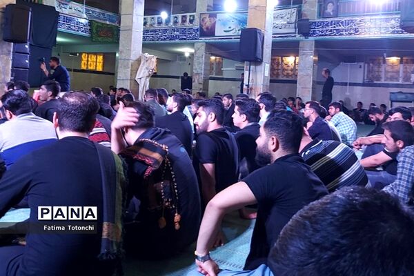 مراسم شام شهادت امام محمدباقر(علیهالسلام) درگلزارشهدای شیراز