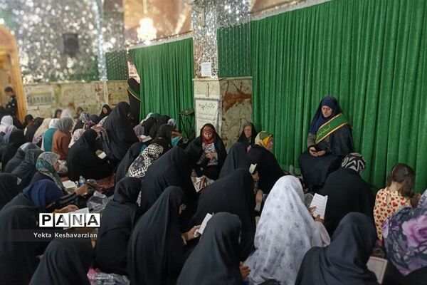 مراسم دعای عرفه در آستان بی‌بی‌زبیده شهرستان قرچک