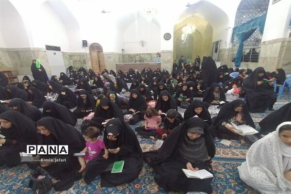 برگزاری مراسم معنوی دعای عرفه در آستان امام‌زاده عبدالله بافق