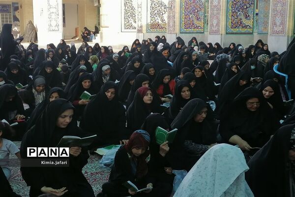 برگزاری مراسم معنوی دعای عرفه در آستان امام‌زاده عبدالله بافق