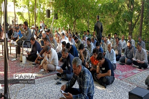 قرائت دعای عرفه در جوار حرم امامزاده سلطان نورالدین اردکان