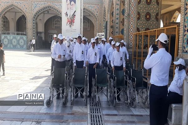 سفر دانش‌آموزان زیارت اولی شهرستان مانه و سملقان به حرم امام رضا(ع)