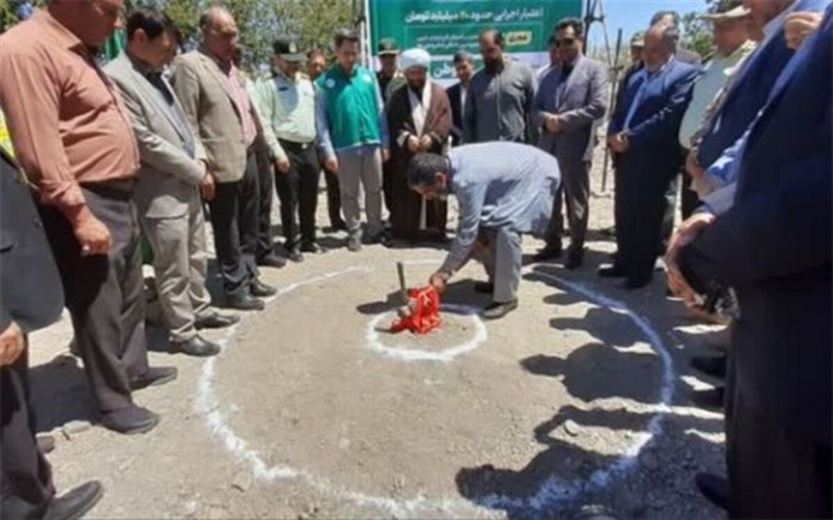 کلنگ‌زنی پروژه احداث ۲ مدرسه خیرساز مشارکتی در مناطق زلزله‌زده خوی