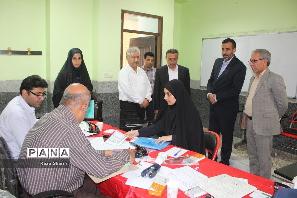 بازدید از روند بررسی مدارک گزینش آزمون استخدامی آموزش و پرورش استان بوشهر