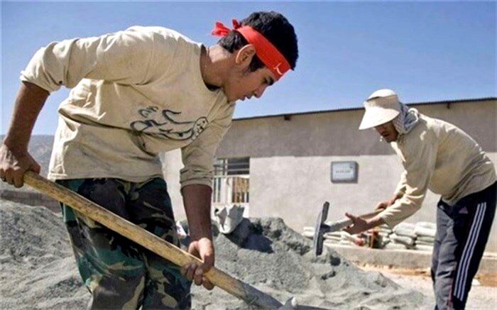 اردوی جهادی دانش‌آموزان استان مازندران در مناطق زلزله‌زده خوی/فیلم