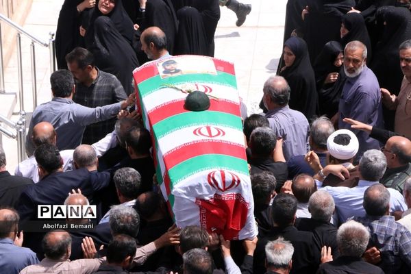 تشییع و خاکسپاری پیکر جانباز شهید «زنجانی» در قم