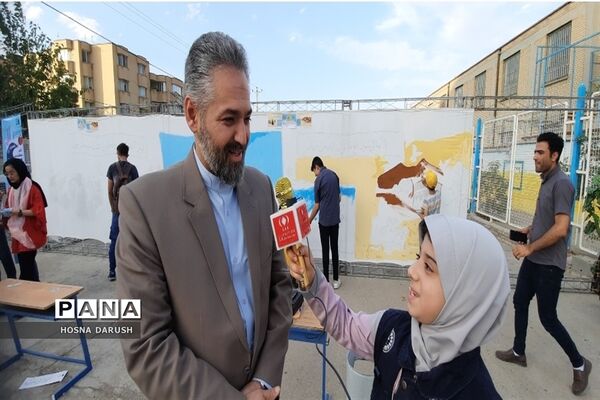 نقاشی همگانی امین تا امیر کانون سراج ناحیه۷ مشهد