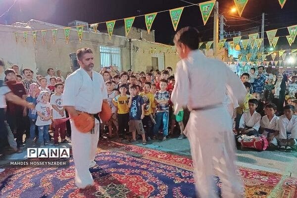 مراسم جشن خیابانی شب عید غدیر در مسجد امام حسن مجتبی(ع)
