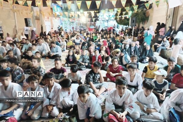 مراسم جشن خیابانی شب عید غدیر در مسجد امام حسن مجتبی(ع)