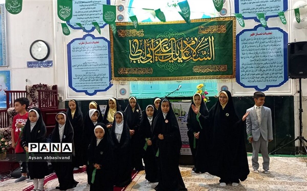 جشن بزرگ عید غدیر در مسجد امام زمان (عج) شهرستان‌ قرچک /فیلم