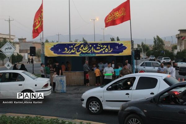 برپایی موکب‌ پسران نوجوان مسجد سیدالشهدا شهرک مطهری در جشن عید غدیر