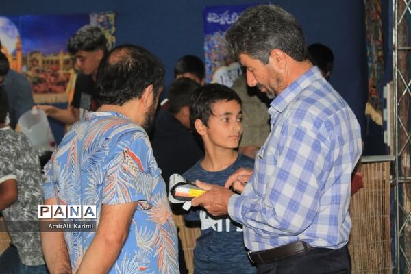 برپایی موکب‌ پسران نوجوان مسجد سیدالشهدا شهرک مطهری در جشن عید غدیر