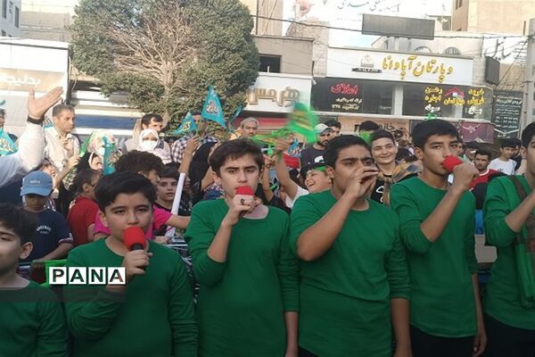 کاروان شادی عاشقان ولایت به مناسبت عید غدیر خم  در شهرستان قدس