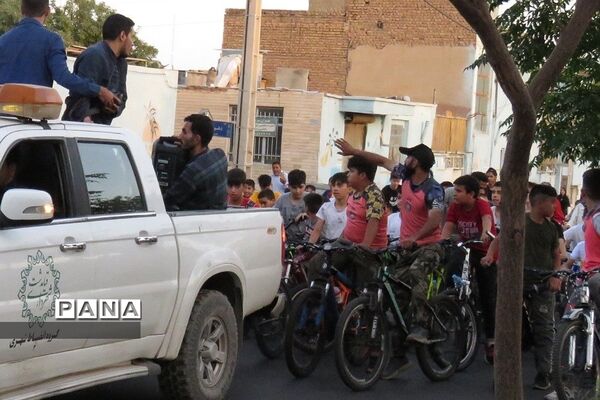 برگزاری همایش دوچرخه‌سواری در بوستان زیتون شهر قیامدشت