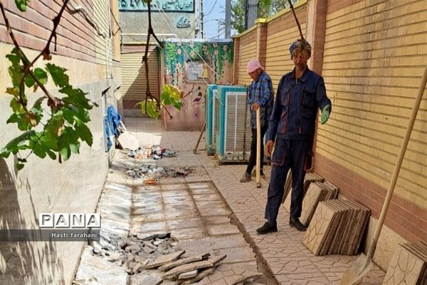 بازسازی مدرسه امام‌حسن‌مجتبی(ع) و گل‌نرگس شهرستان‌قرچک