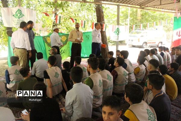 برگزاری نماز جماعت در اردوهای استانی یاورمربیان  شهرستان های استان تهران