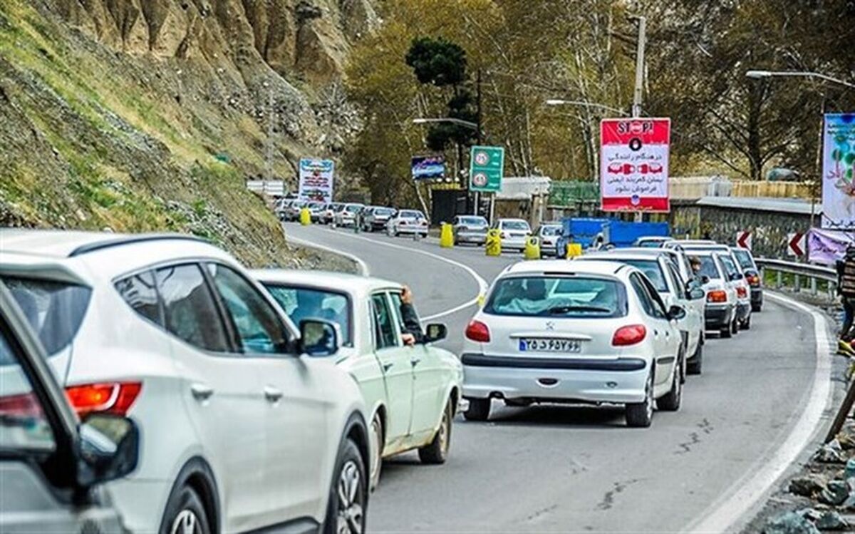 ترافیک پرحجم در محورهای چالوس و هراز
