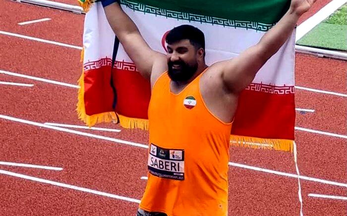 مهدی صابری نایب قهرمان رقابت ماده پرتاب وزنه آسیا شد
