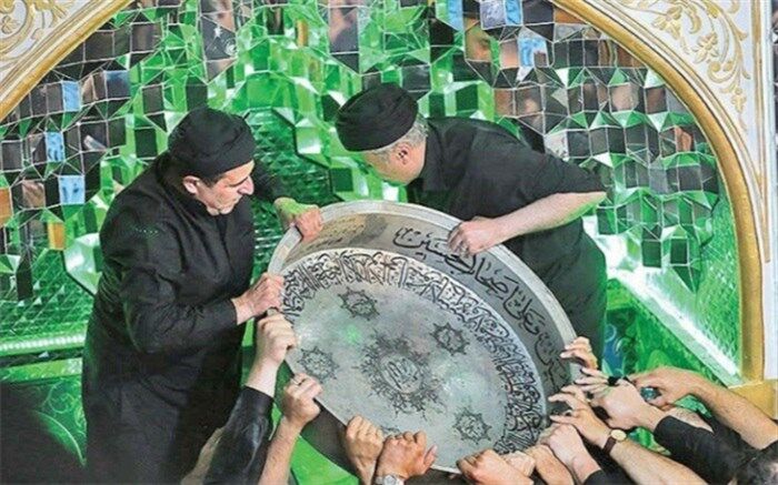آیین تشت‌‌گذاری در قائمشهر/ فیلم