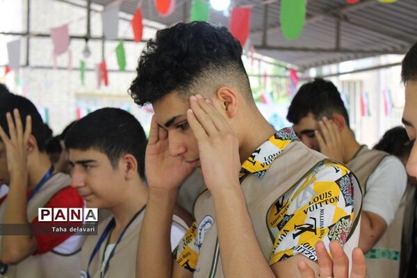 برگزاری اولین نماز جماعت گروه دوم اردوی یاورمربیان پیشتاز شهرستان‌های تهران