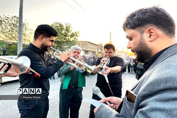 آیین چاووش خوانی عزاداری ماه محرم درشهر آوه