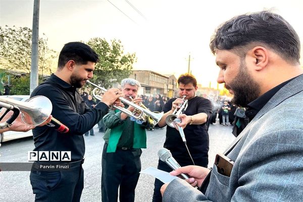 آیین چاووش خوانی عزاداری ماه محرم درشهر آوه