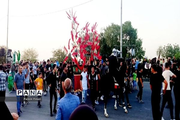 آیین چاووش خوانی عزاداری ماه محرم درشهر آوه