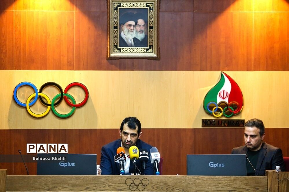 نشست خبری رئیس فدراسیون بسکتبال