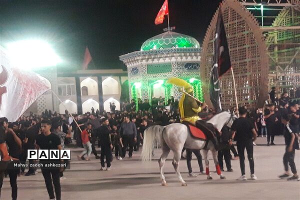 عزاداری کاروان منادیان محرم شهرستان اشکذر به‌مناسبت ماه محرم