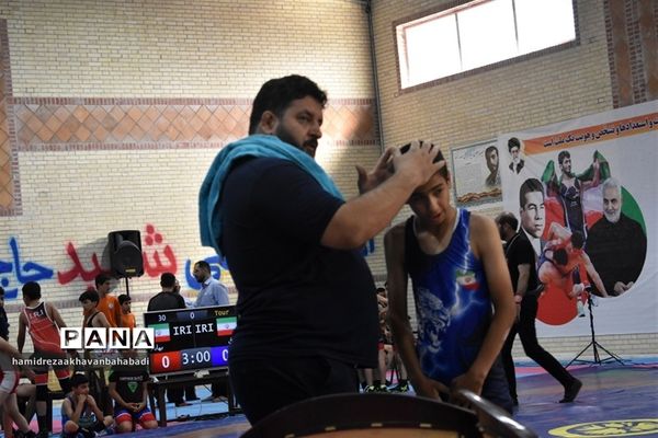 برگزاری مسابقات کشتی چند‌جانبه بین استانی  جام شهید قاسم سلیمانی در بهاباد