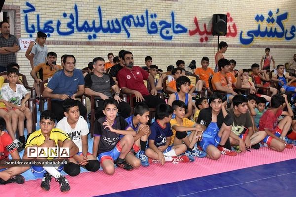 برگزاری مسابقات کشتی چند‌جانبه بین استانی  جام شهید قاسم سلیمانی در بهاباد